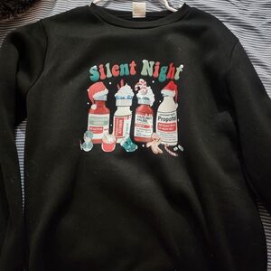 Black Silent Night Sweatshirt